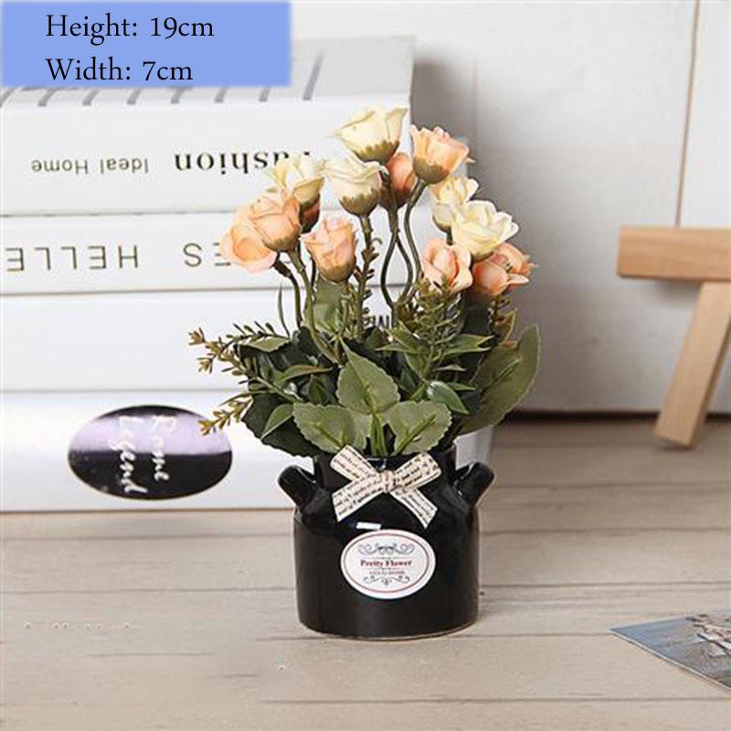 Small Objects Display Artificial Flowers Flower Potted Set Ornaments Creative Home Decoration Ornaments Desktop Clutter