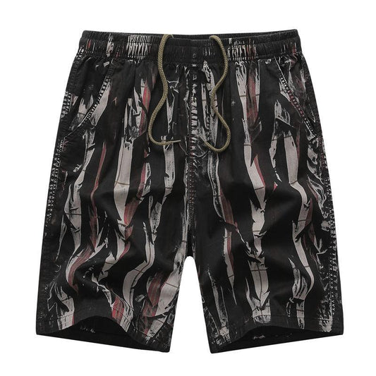 Men's Shorts Summer Thin Loose Cotton Plus Size Shorts Camouflage Beach Pants Men's Casual Sports Five-point Pants