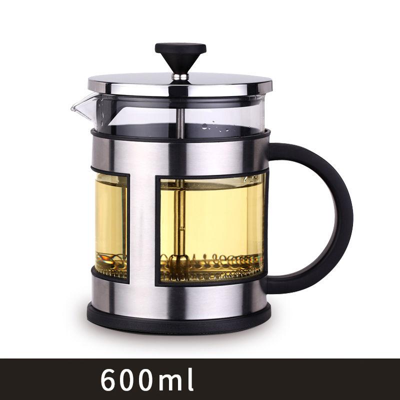 Coffee Pot Hand-punching Method Pressure Pot Household Glass Filter Cup Teapot Hand Pressure French Tea Maker