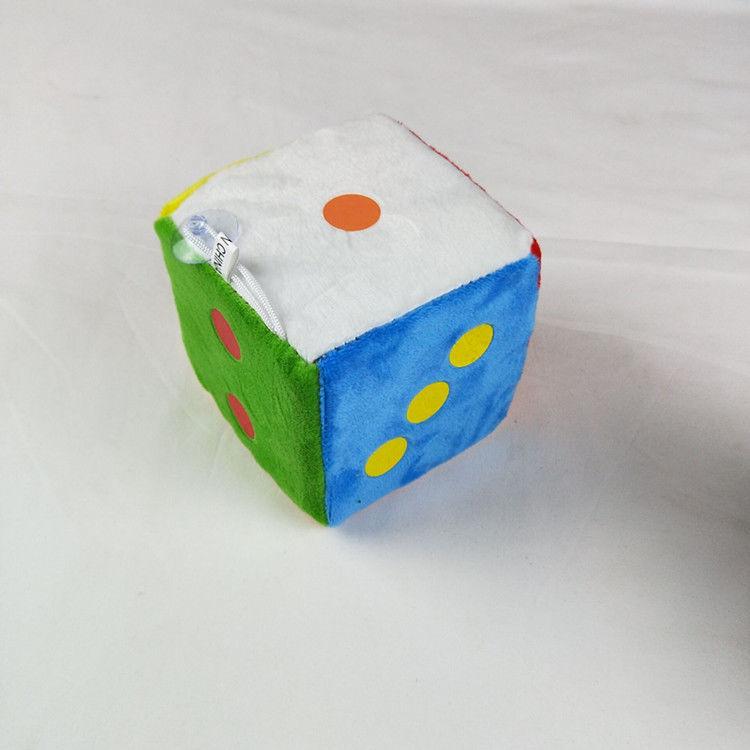 Large Number Points English Dice 10cm Sponge Plush Throwing Toys Children's Enlightenment Cognitive Toys