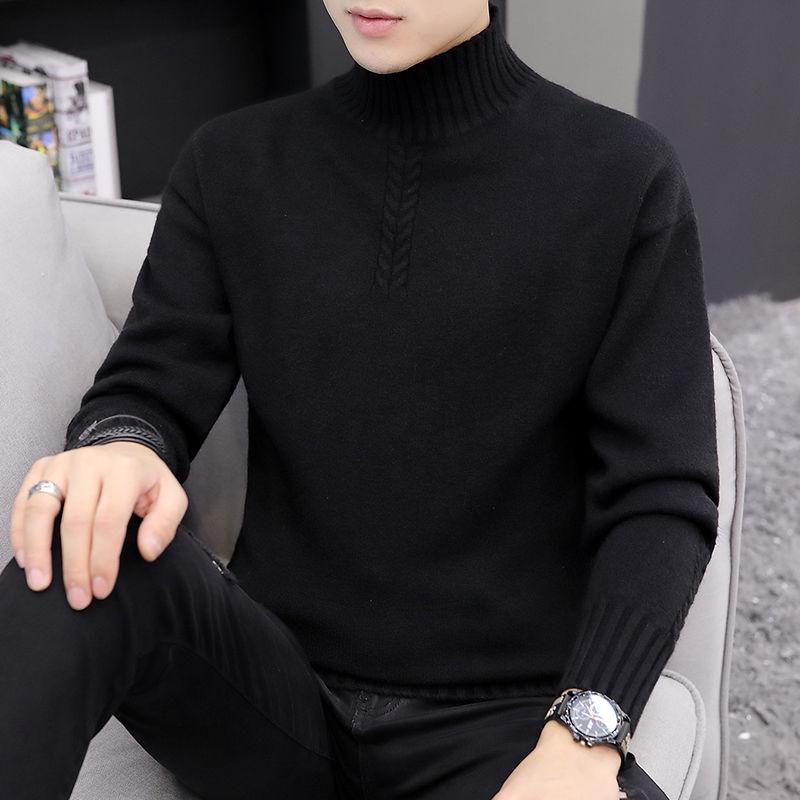 Winter Thick Warm Sweater Men Turtleneck Brand Mens Sweaters Slim Fit Pullover Men Knitwear Male