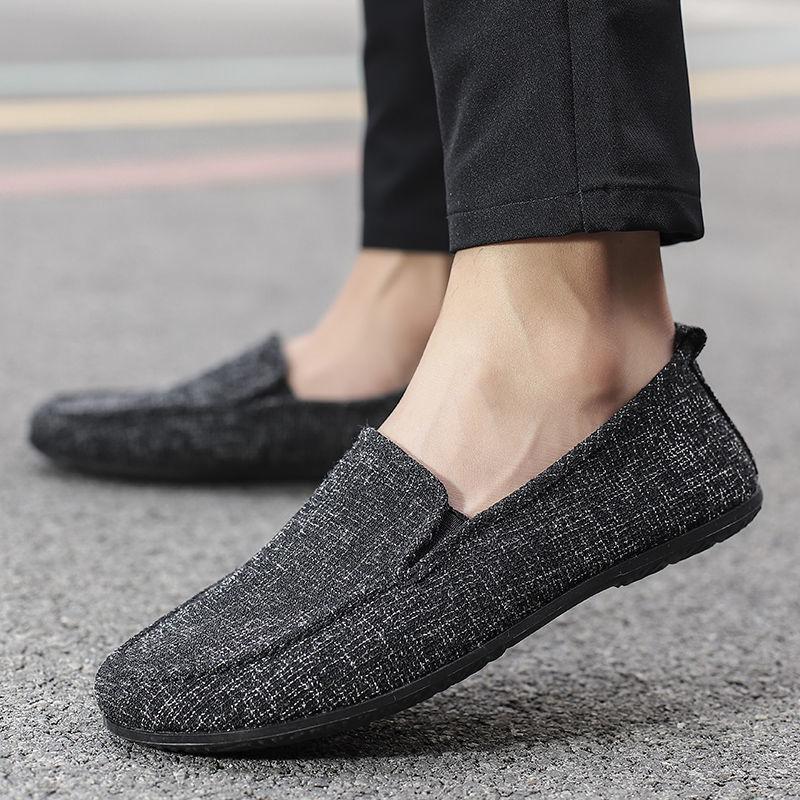 Old Beijing Cloth Shoes Men's Spring and Summer Low-top Breathable Casual Single Shoes All-match Loafer Shoes