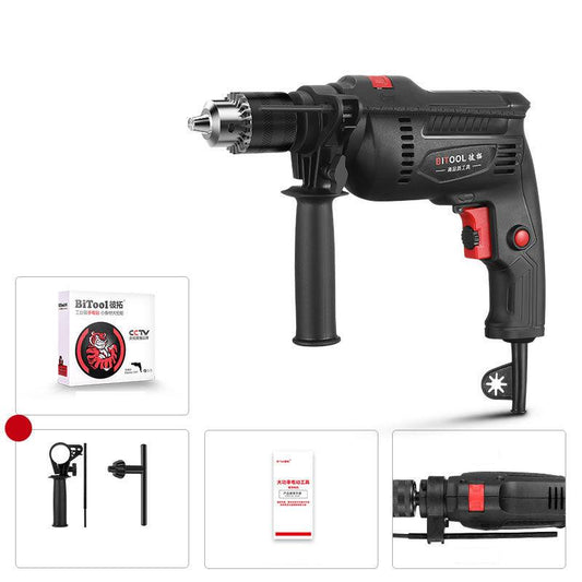 High-power Electric Drill Plug-in Type Impact Drill Electric Screwdriver Drilling and Tightening Screws