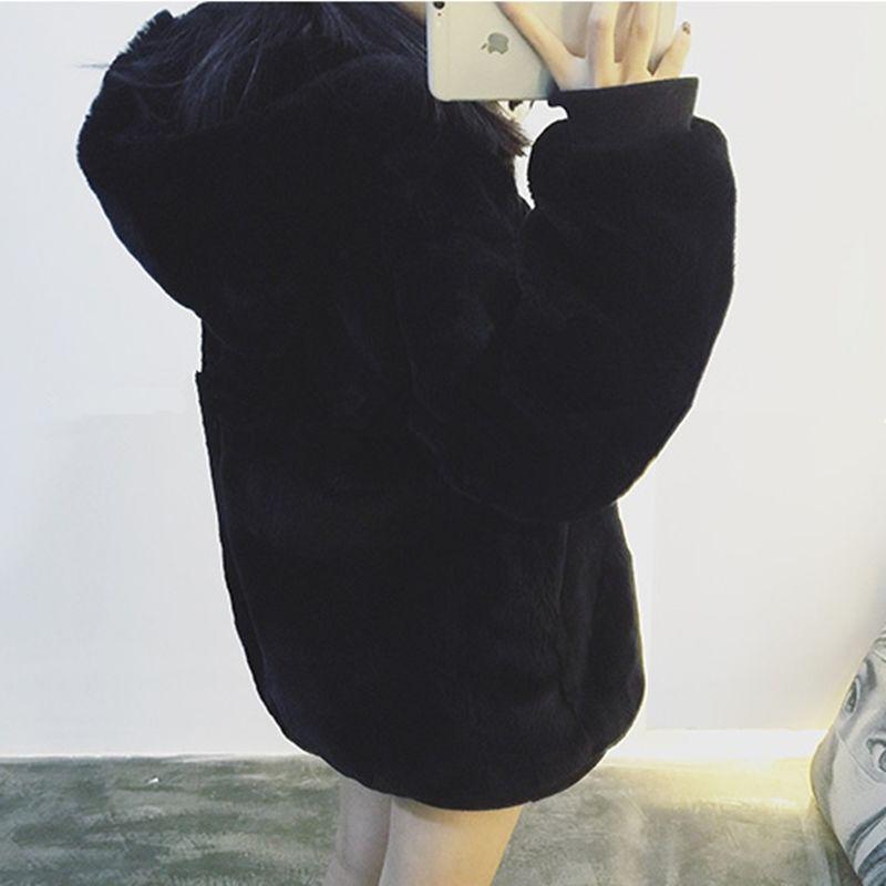 Sweatshirt Wild Large Size Long Sleeve Warm Hooded Top Autumn and Winter Sweater Cotton Women's