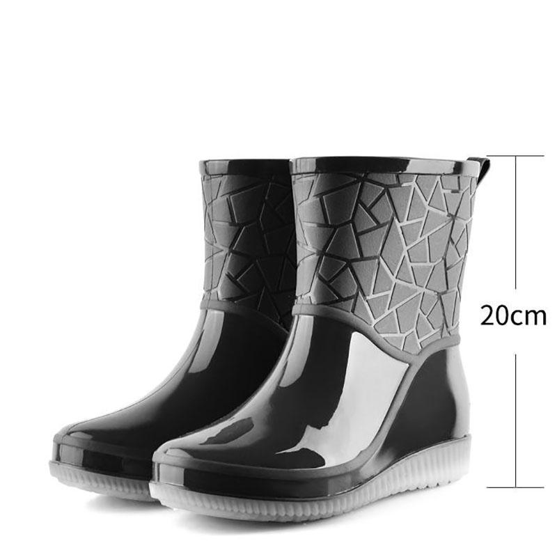 Rain Boots Women's Adult Low-to-slip Rain Boots Non-slip Wear-resistant All-match Water Boots Women's Overshoes