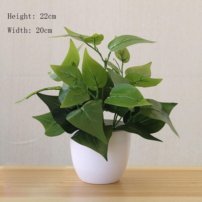 Artificial Flower Plants Fake Green Plants Ornaments Living Room Bedroom Hotel Club Plastic Furnishings Green Radish Potted Anthurium