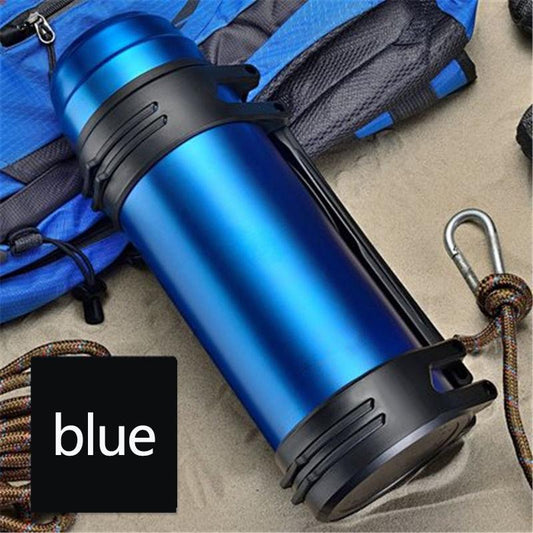 1.2/1.6/2/3/4L Stainless Steel Thermal Insulation Pot Outdoor Sports Large Capacity Kettle Coffee Tea Water Bottle