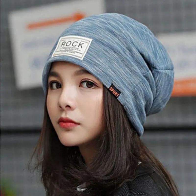 Skullcap Hats for Women Men Unisex Beanie Cap Warm Ladies Autumn Winter Caps Outdoor Fashion Hip-hop Scarf Girl