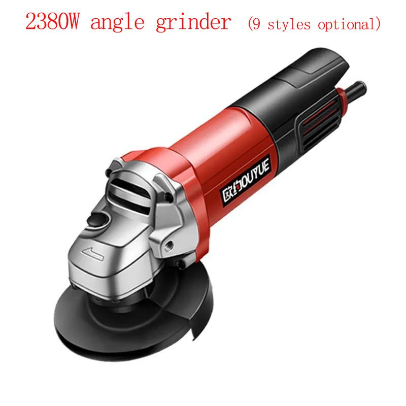 Industrial Electric Angle Grinder Set Multi-function Grinder Cutting Machine Supports 100mm RouletteA