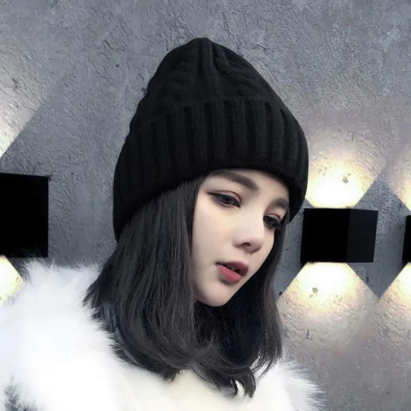 Beanie Skullies Knitted Hat Warm Caps Hats for Women Casual Caps