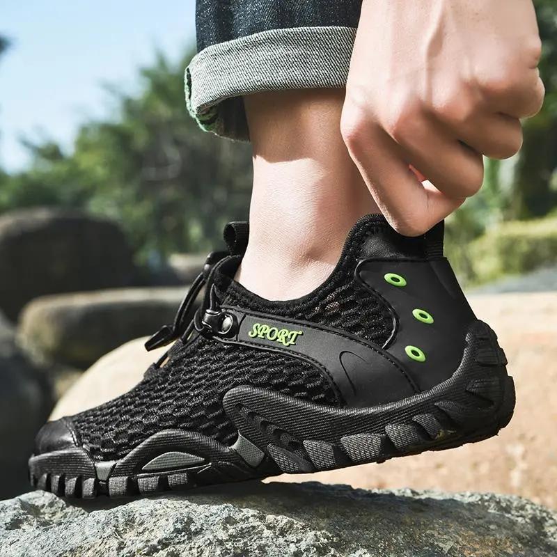 Men's Shoes Outdoor Hiking Shoes Shoes Breathable Sports Casual Shoes Non-slip Net Shoes Travel Hiking Shoes Student Fitness Shoes