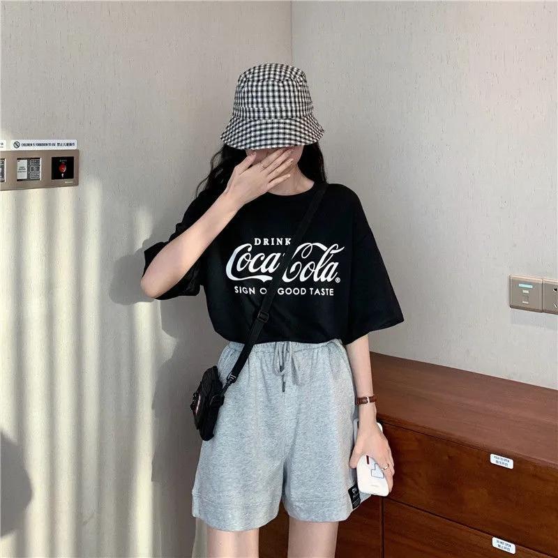 Five Points Wide Leg Sports Shorts Women's Summer Loose Casual Straight Shorts Ins Harajuku Style Pants Fitness Jogging Short Pants