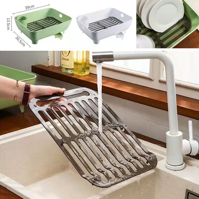 Household Large Tableware and Chopsticks Drain Rack Storage Box Kitchen Sink Storage Racks Small Dishes And Chopsticks Storage Rack