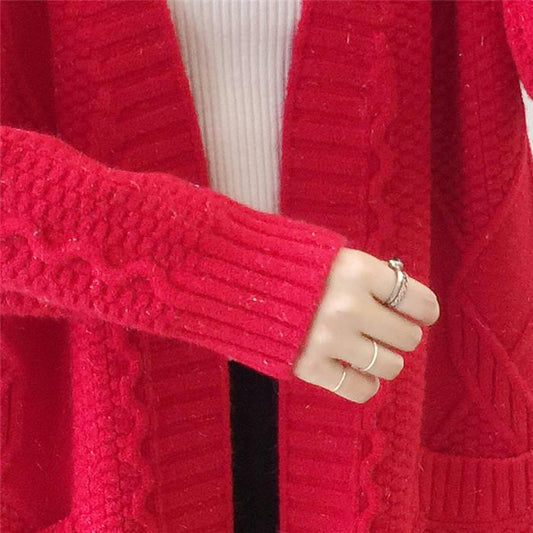 Cardigan Long Sleeve Knitted Sweater Women Casual Sweters Women Invierno 2019 Loose Cardigan Mujer