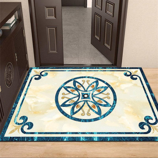 Modern and Simple Floor Mats60*90cm Waterproof and Oil-proof Can Be Scrubbed Kitchen Floor Mats PVC Non-slip Door Mats Can Be Cut