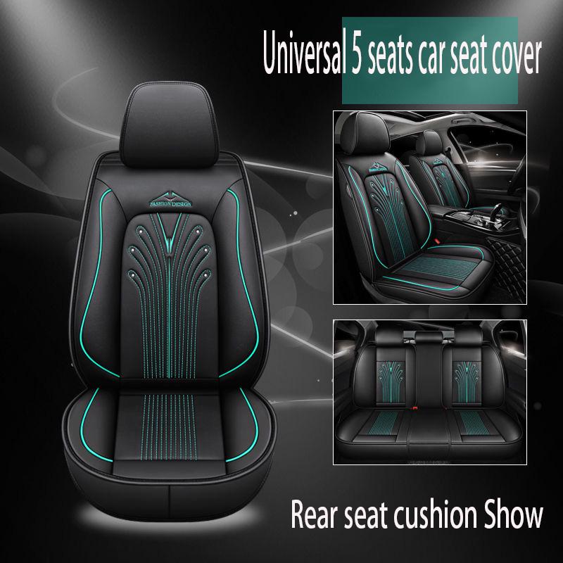 Universal 5 set Auto Seat Cushion Leather 5 seats Universal Car seat cover Waterproof Car Seat Cover