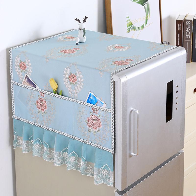 Waterproof Washing Machine Cover Fridge Dust Cover Household Dust Proof Covers with Storage Pockets