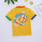 Boys and Girls Summer Children's New Handsome and Western Style Cotton Lapel Polo Shirt T-shirt Short Sleeves