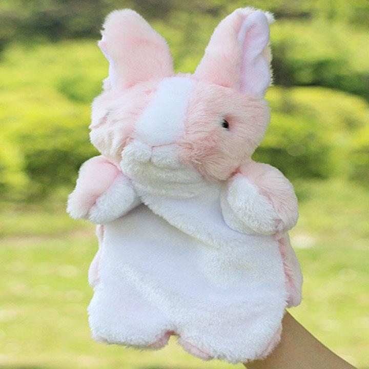 Lovely Delicate Baby Child Little Animal Glove Puppet Finger Sack Plush Toy Parent Child Interactive Glove Doll