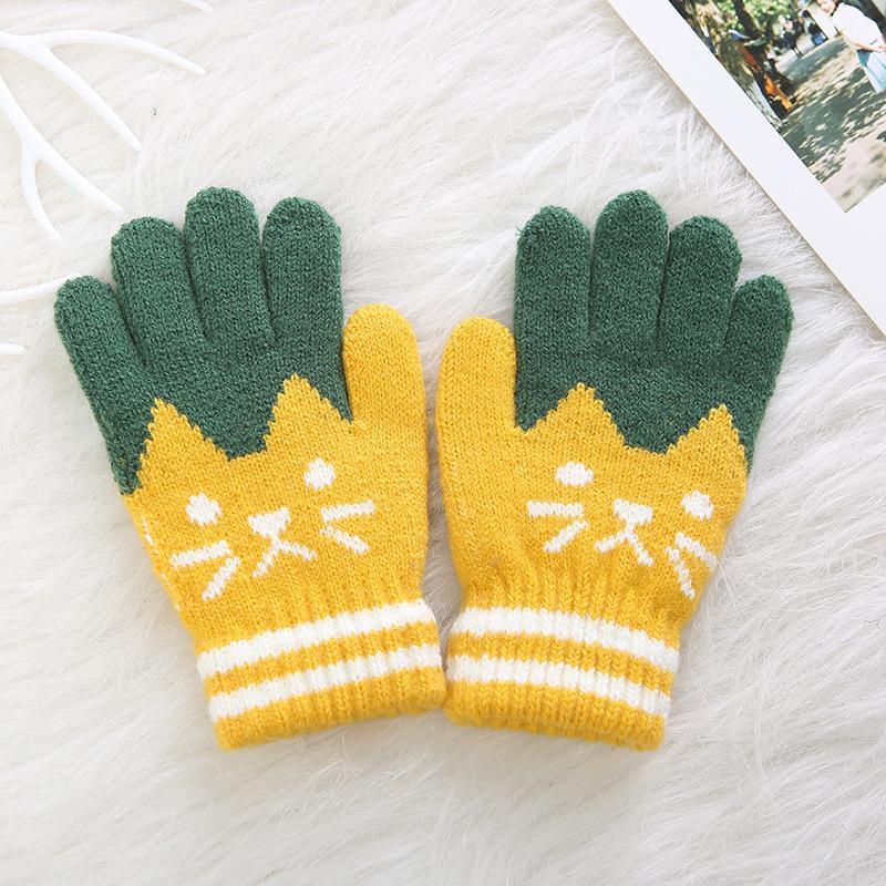 Children Magic Gloves & Mittens Girl Boy Kid Stretchy Knitted Winter Warm