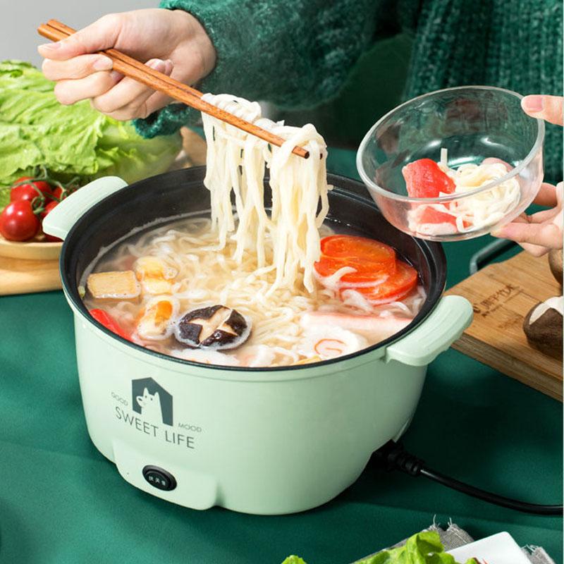 Electric Frying Pan Non-stick Multi-function Electric Heating Pot Student Mini Electric Pot Household Pot with Integrated Electric Cooker