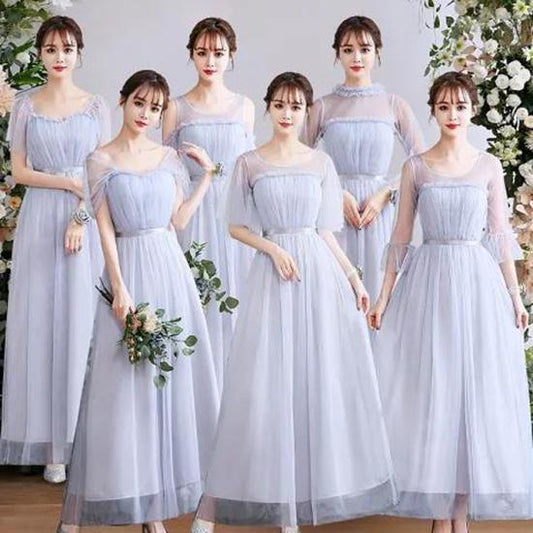 The Sister's Evening Dress Was Once Very Elegant. A Line V Leader Long Tulle Wedding Banquet Dress Can Be Worn At Ordinary Times