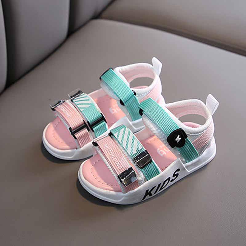 Size 21-30 Child Sneakers Beach Sandals Kids Canvas Breathable Shockproof Basketball Shoes Lightweight Running Shoes Comfortable Deodorant Skate Shoes