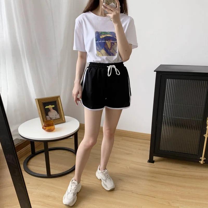 Sports Shorts Women's Summer Outer Wear Yoga Running Fitness Three-point Pants Home Pajama Pants Casual High Waist Loose Shorts Pants