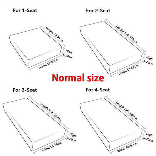 Solid Color Stretch Sofa Seat Cushion Cover Sofa Covers for Living Room Removable Elastic Seat Chair Cover Furniture Protector