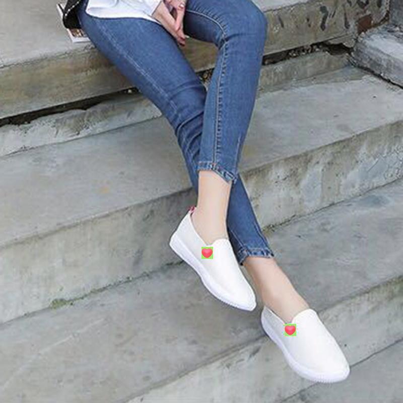 Korean Version of All-match Classic White Shoes Lazy Shoes One-step Breathable Women's Shoes