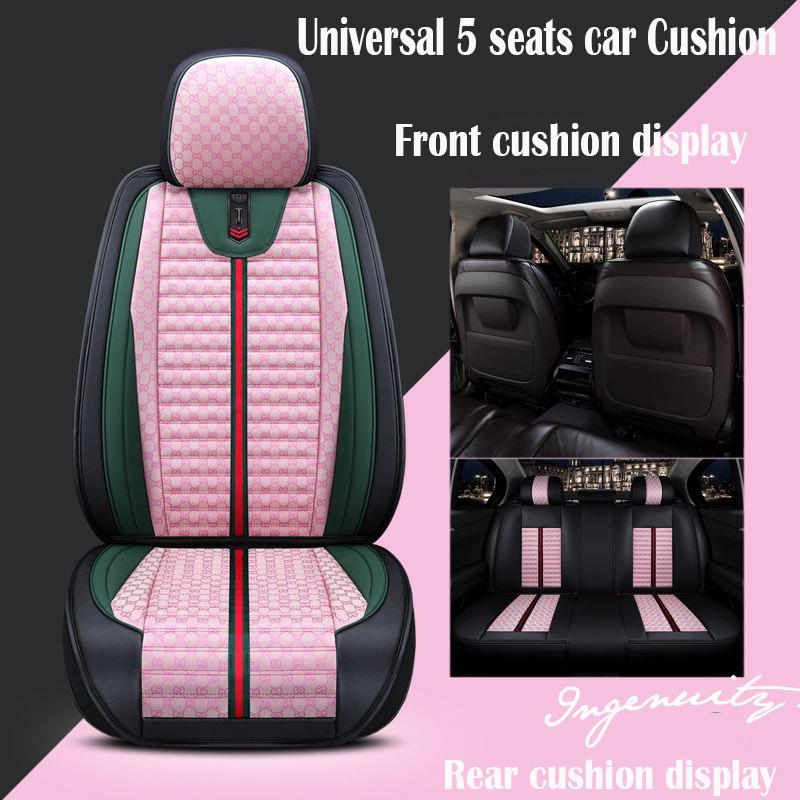 Car Seat Cover Universal Leather 5 set Auto Seat Cushion 5 seats Universal car seat cover Waterproof