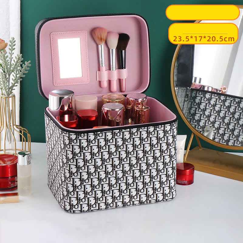 Cosmetic Bag Fashion Multifunctional Portable Cosmetic Storage Box Multi-layer Travel Storage Box