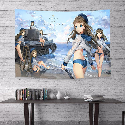 Anime Background Tapestry Dormitory Bedside Must-have Wall Cloth Household Room Decoration Hanging Cloth