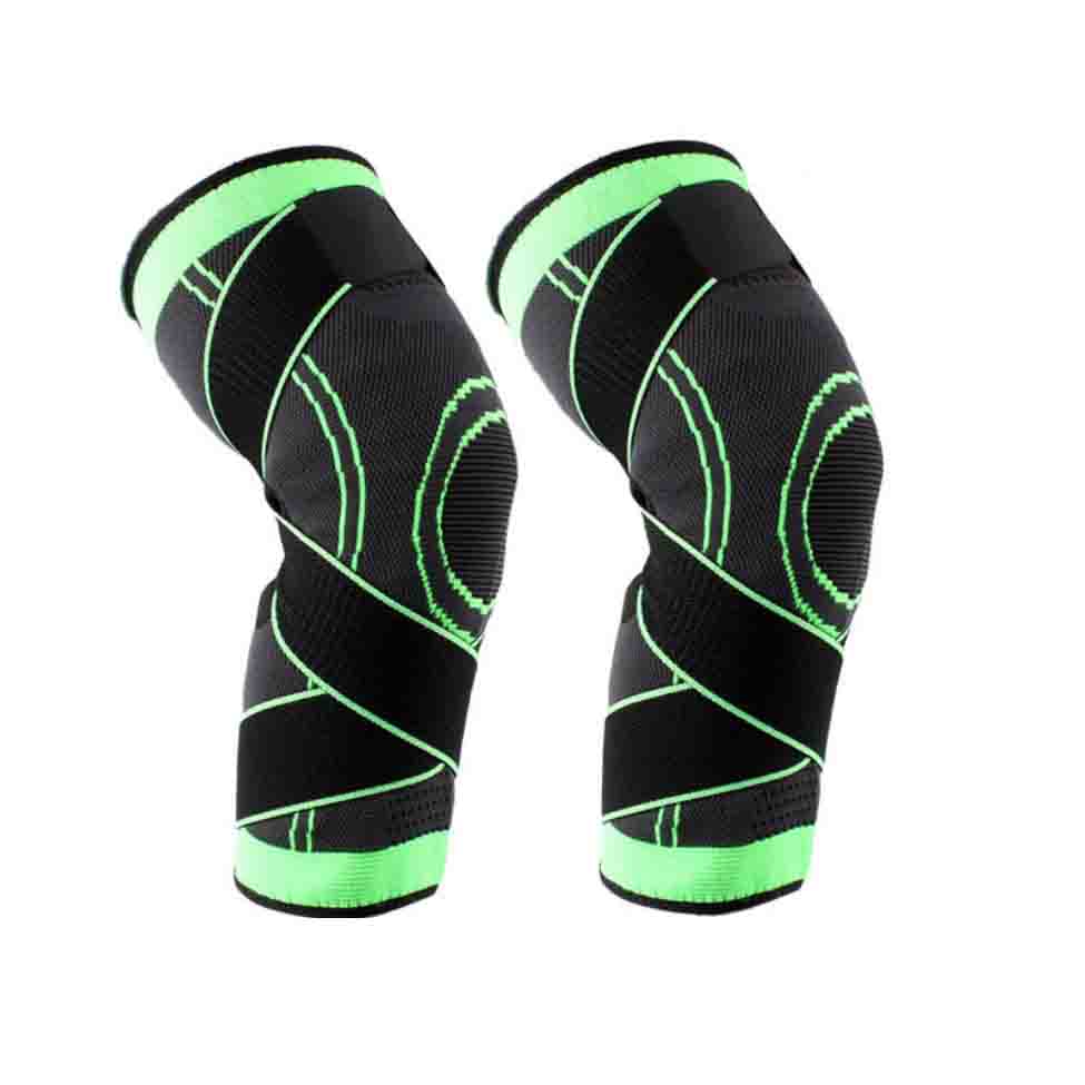 1Pair Non-Slip Knee Brace Compression Knee Sports Knee Pad Running Basketball Fitness Knee Support