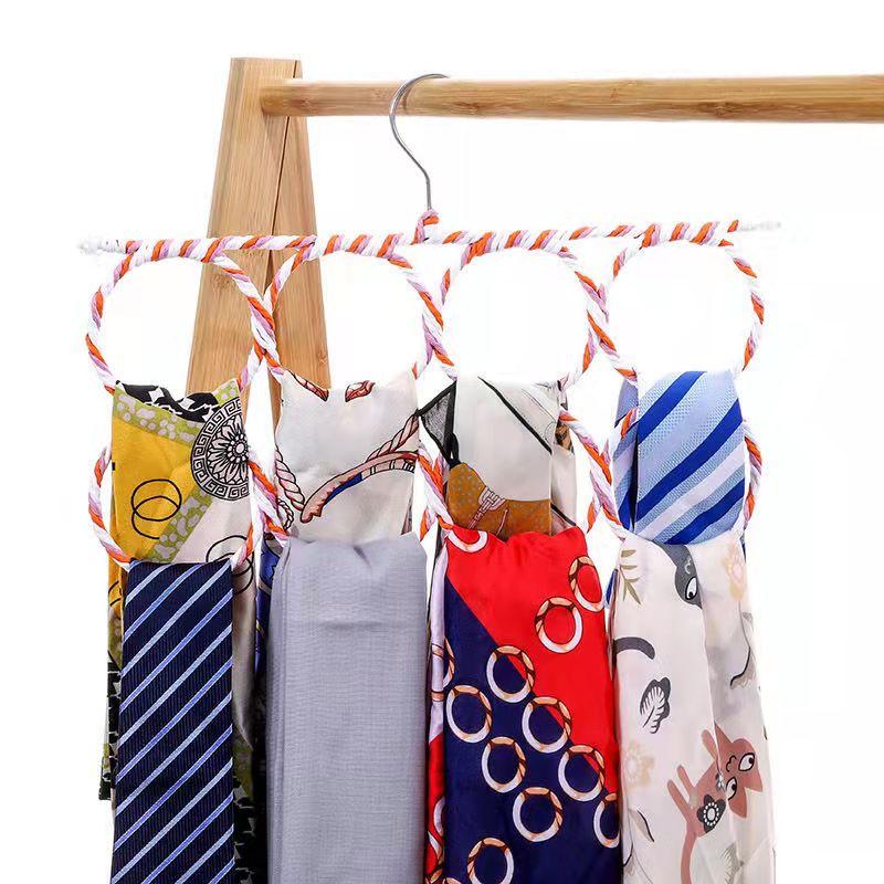 Household Porous Scarf Rack Hanger Belt Hanger Tie Rack Storage Essential Scarf Rack Storage Rack Silk Scarf Rack Hanging Ring