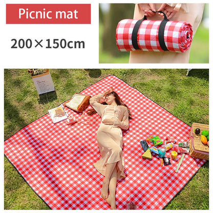 Outdoor Waterproof Padded Picnic Mat Machine Washable Picnic Cloth Moisture-proof Mat Picnic Outdoor Portable Lawn Mat