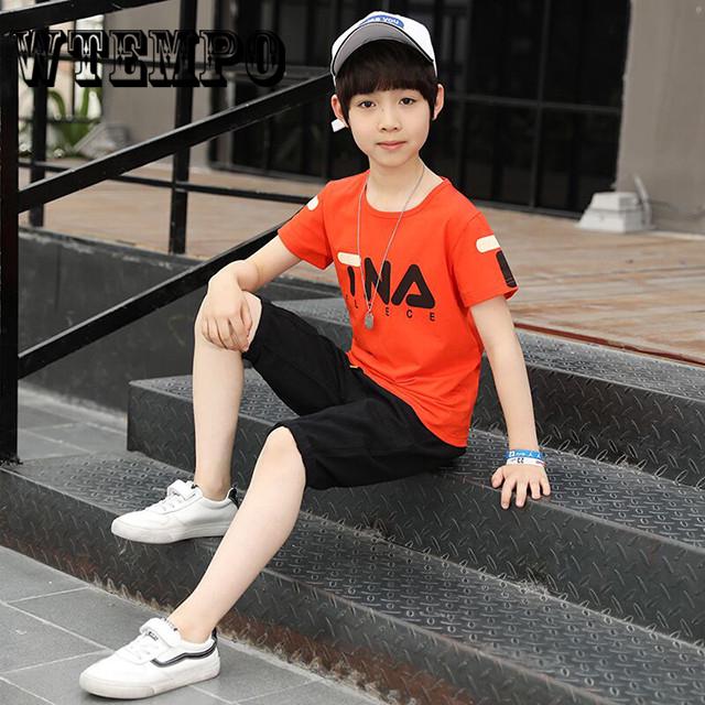 Summer Baby Boys Girls Clothes Sets Short Sleeve T-shirt Tops+Shorts Casual Outfits