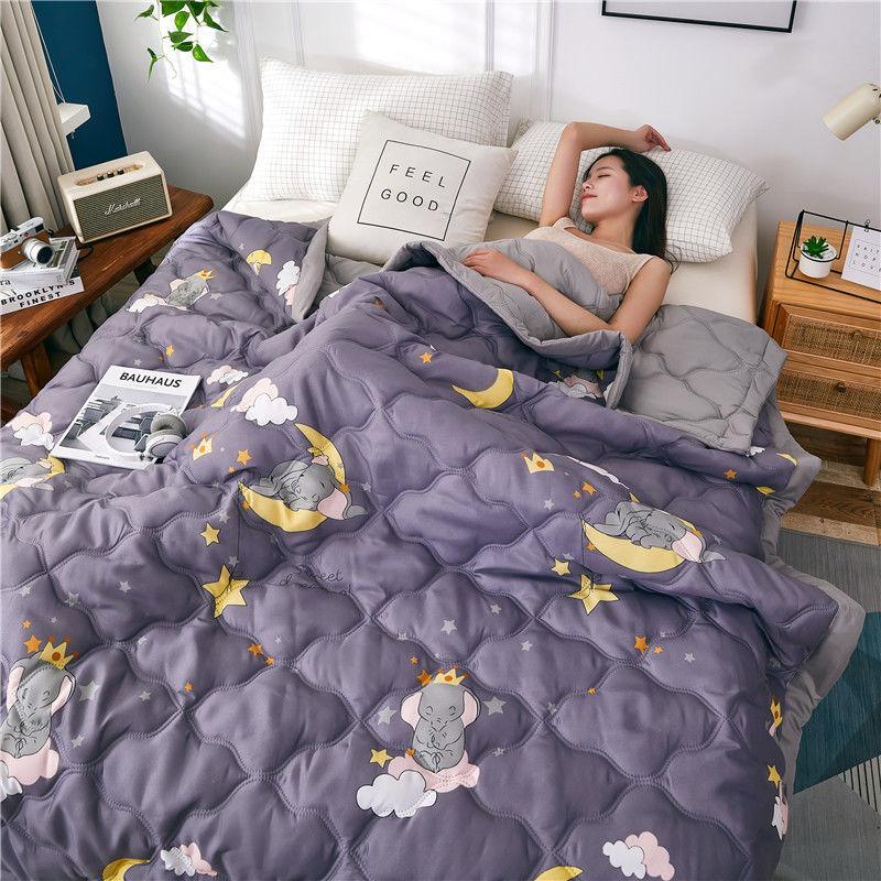 Double Air-conditioning Quilt Washed Cotton Quilt Student Single Summer Dormitory Spring and Autumn Quilt