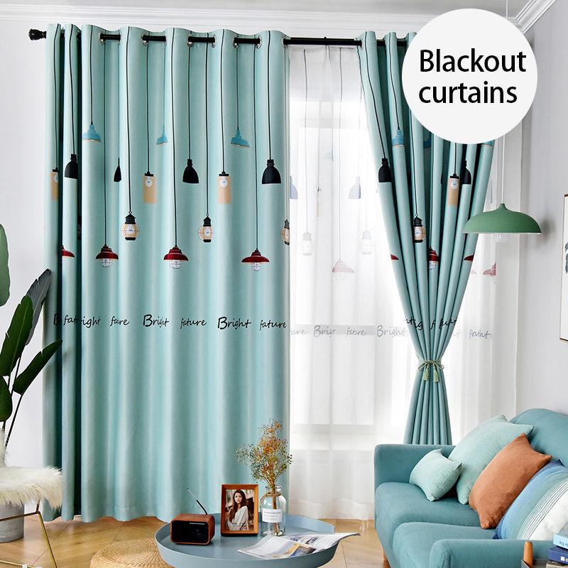 Living Room Bedroom Curtains Simple Modern Style Shading Curtains Rental Curtains