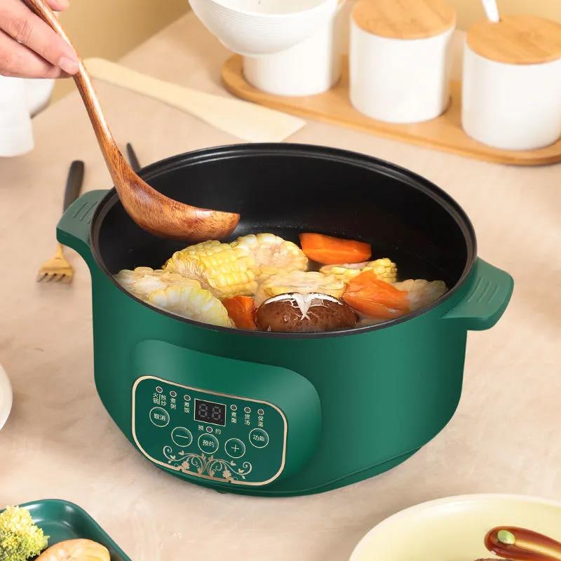 Household Multifunctional Electric Cooker Steaming and Cooking Fried Noodles Cooking Rice and Cooking Pot Student Dormitory Electric Wok