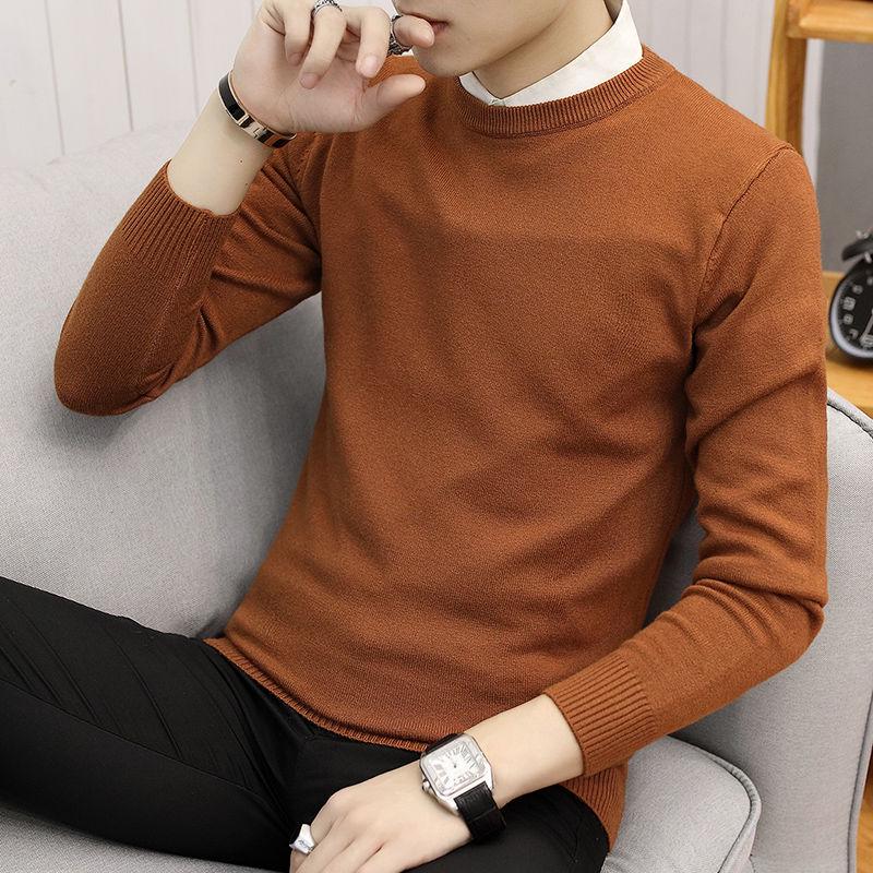 Warm Turtleneck Sweater Men Solid Knitted Mens Sweaters Casual Slim Pullover Male Double Collar Tops