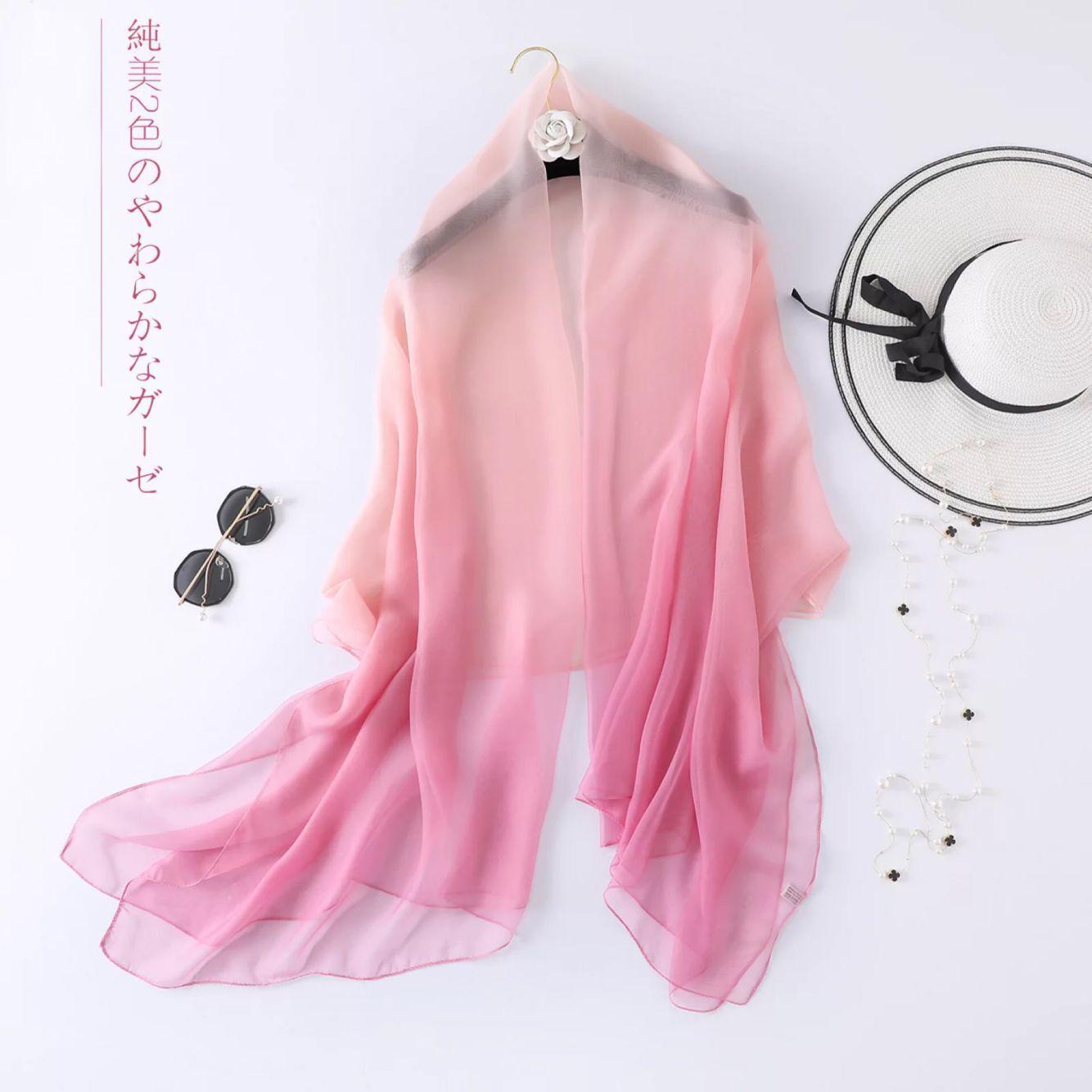 Scarves Women's Large Chiffon Scarf Lady Summer Beach Shawl