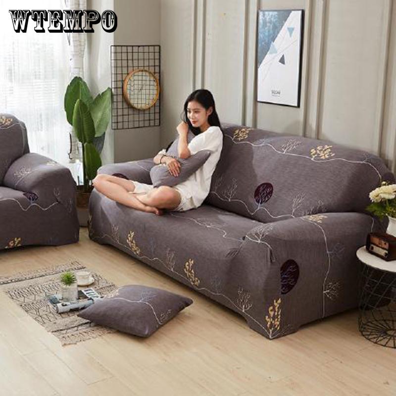 Sofa Cover Cloth Art Spandex Stretch Slipcover 1/2/3/4 Seaters Non-slip Sofa Cover