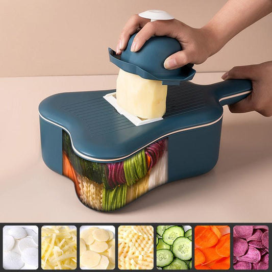 Vegetable Cutting Artifact Multi-function Vegetable Cutting Grater Potato Shredder Shredder Wiping Artifact Drain Basket