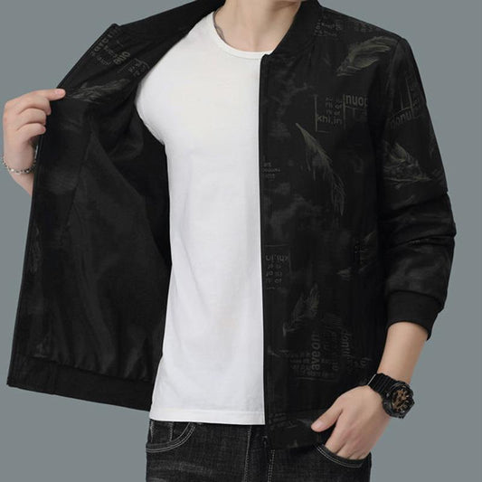 Jacket Men's Autumn Loose Version Trendy Men's Tops All-match Baseball Uniforms Business Jackets