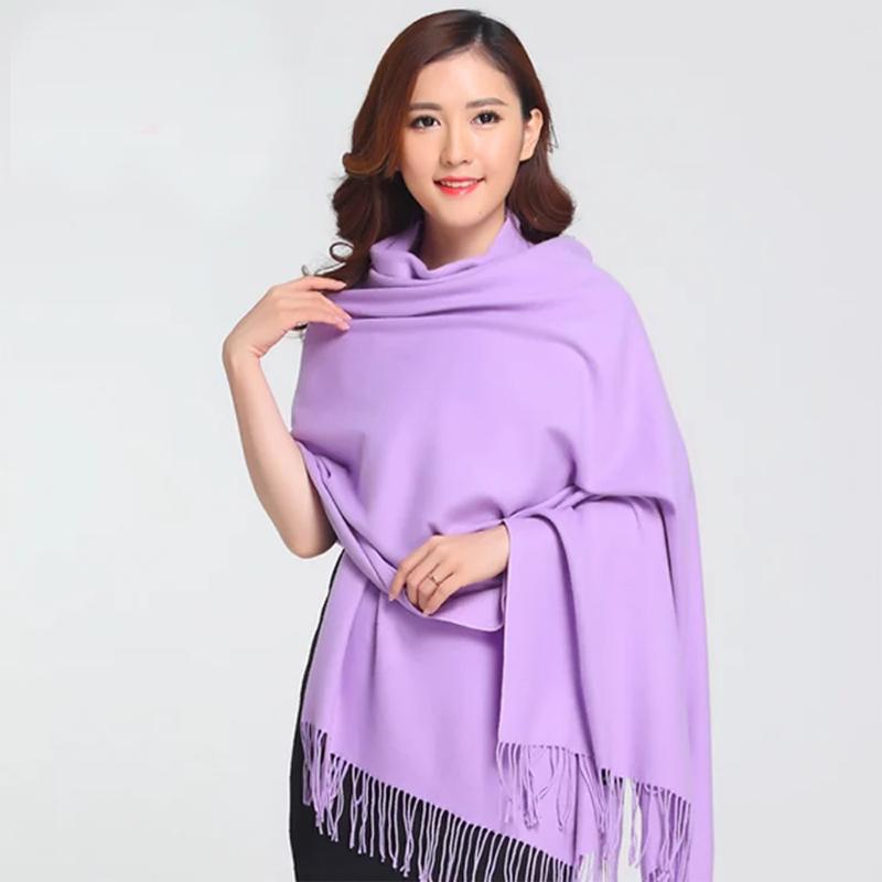 Women Scarf Women Shawl Scarf Cashmere Scarves Solid Lady Wraps Stoles Soft Female Scarf Pashmina