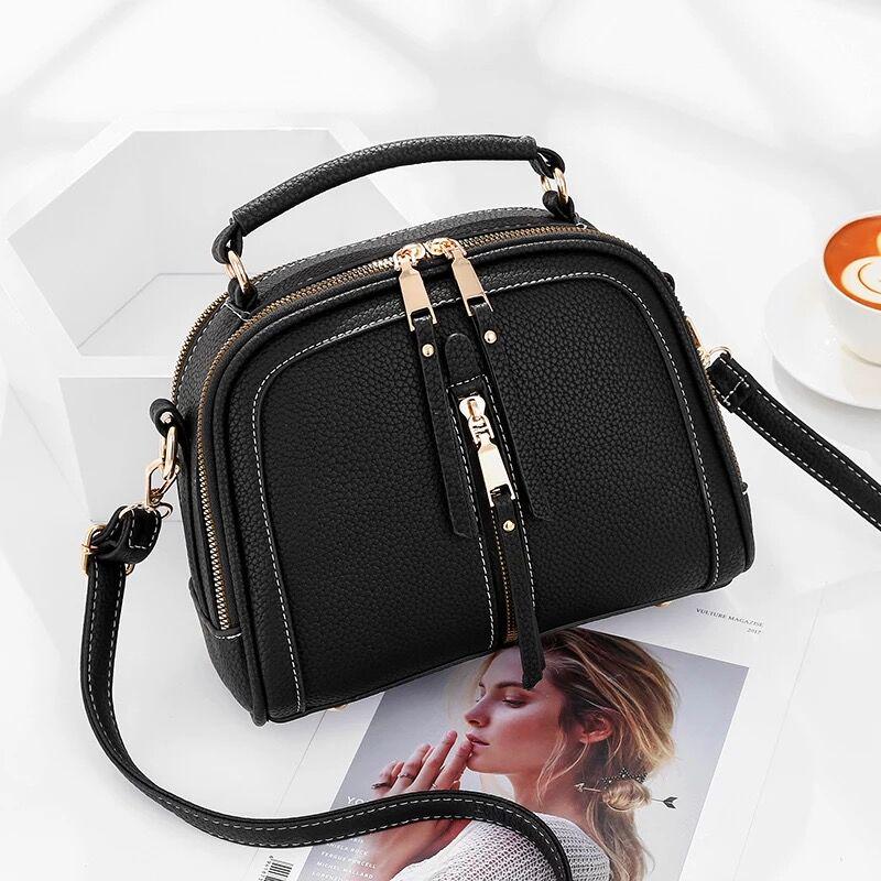 Handbag Trendy wild Patent leather bag Genuine Leather Woman bag European and American Shoulder