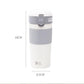 Straw Thermos Cup Girls Water Cup Student Portable Coffee Cup Portable Thermos Cup Large Capacity Cup