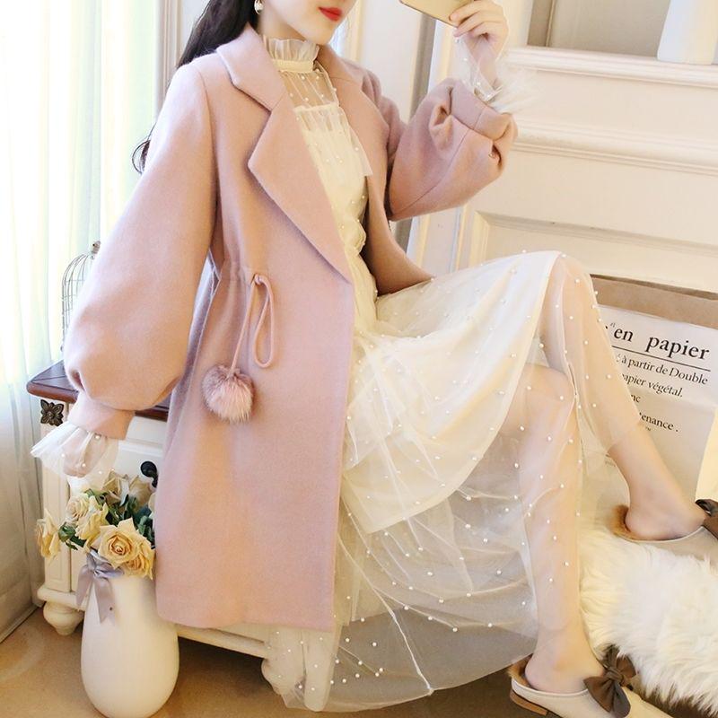 Women Wool Coat Women Long Woolen Coats Winter Coat Woolen Overcoat 2019 Wool Jackets Trench Coat