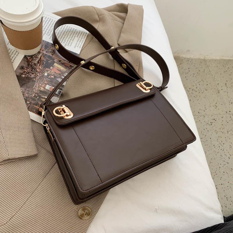 Multi-Layer Large Capacity Women Shoulder Messenger Bags Casual Female Crossbody Bags Portable PU Leather High Quality 4 Colors